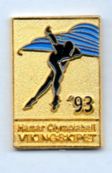 Black speedskater 93 - Vikingskipet